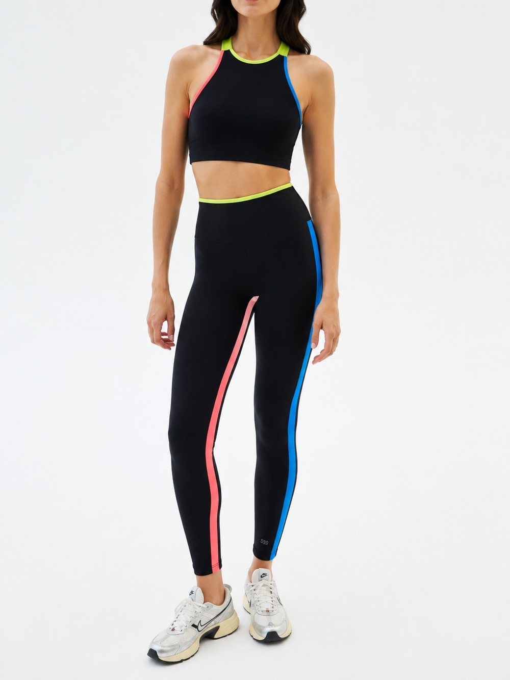 Bandier x Splits59 Rare Colorblock Matching Workout Set XS
